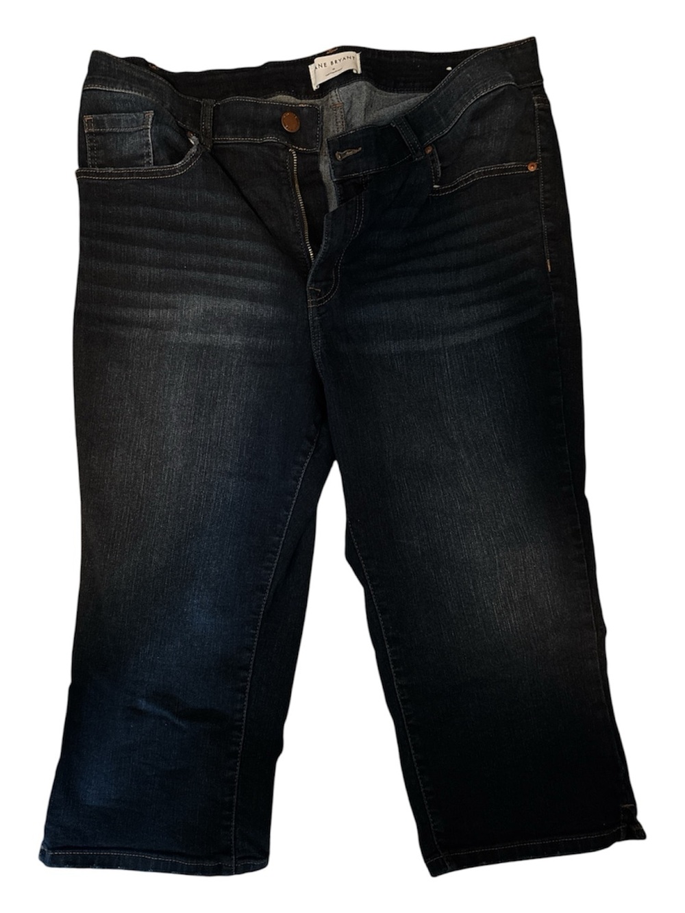 PLUS SIZE Lane Bryant Dark Indigo Cropped Ankle Jeans